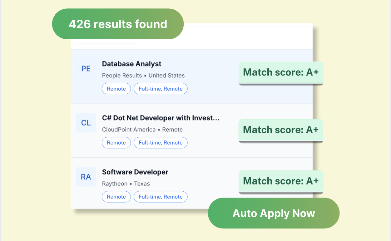 job search dashboard
